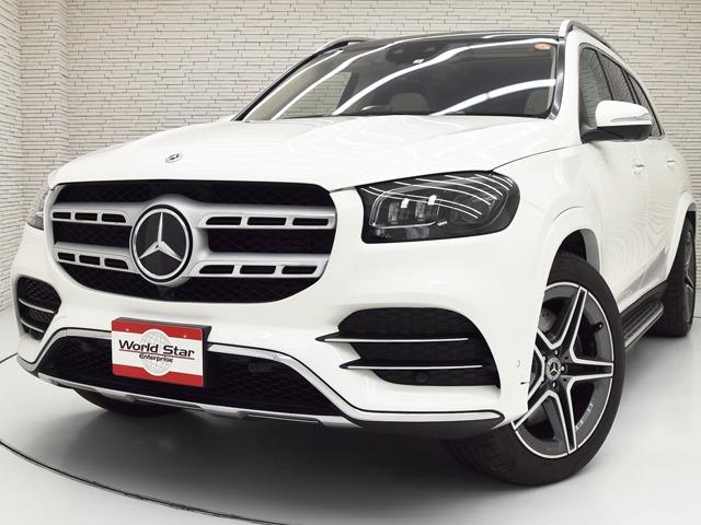 GLS GLS400d 4マチック AMGライン AMG21inAW パノラマSR ベージュレザー 前後シートH ブルメスター アルパインリアモニター×2 Fベンチレーター メモリー付パワーシート ステアリングH ヘッドアップD 360°カメラ(1枚目)