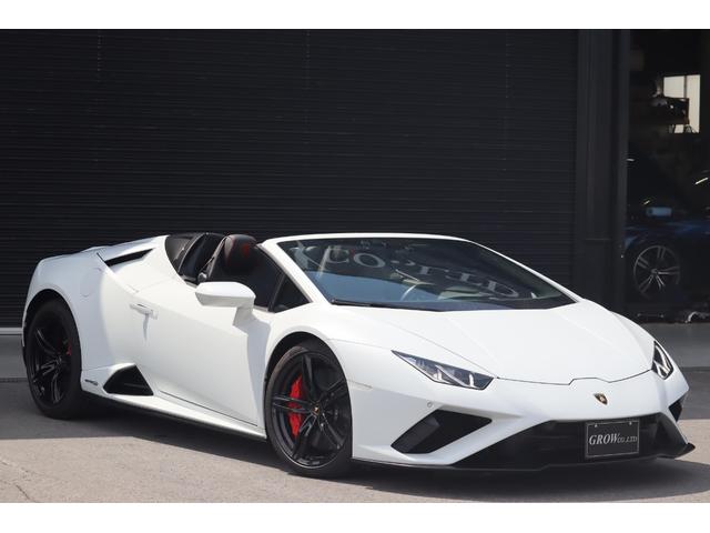 R4 ウラカンEVOスパイダー入庫いたしました! 延長保証が8年1月迄ついております!