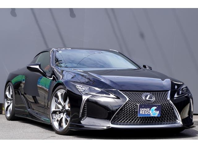 ＬＣ５００　Ｓパッケージ　法人１オーナー　２１２ブラック　Ｍｚ　ＳＰＥＥＤエアロ　ローダウン　エンジンスターター　マークレビンソン　赤スポーツシート　純正ＯＰ２１インチＡＷ　メモリーナビ　フルセグＴＶ　走行中可　リアカメラ