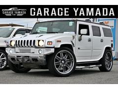 ハマーＨ２　ラグジュアリーパッケージ　２００５ｙモデル　サンルーフ　黒本革シート　ＡＳＡＮＴＩ２６インチホイール　フルセグＴＶナビ　社外マフラー　サイドステップ　メッキパーツ　ＥＴＣ１ナンバー５人乗り（ハマー）