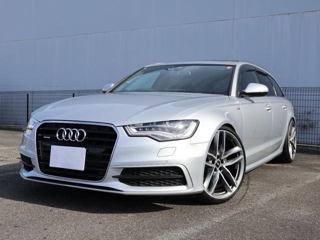 Ａ６アバント(アウディ) ２．８ＦＳＩクワトロ　Ｓラインパッケージ　サンルーフ　ＲＳ　２１インチアルミ　ＫＷDampers　純正ナビ・フルセグ（走行中視聴可）・バックカメラ　黒革パワーシート＆ヒーター　パワートランク　ＢＯＳＥサウンド　スマートキー　純正フロアーマット 中古車画像