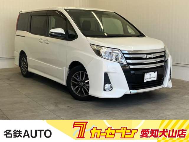 ノア(トヨタ) Ｓｉ　修復歴無し　車検整備付　両側電動スライドドア　ＳＤナビ　バックカメラ　ＥＴＣ　Ｂｌｕｅｔｏｏｔｈ　ＣＤ／ＤＶＤ　ＬＥＤオートライト　スマートキー　プッシュスターター　純正１６インチアルミホイール 中古車画像
