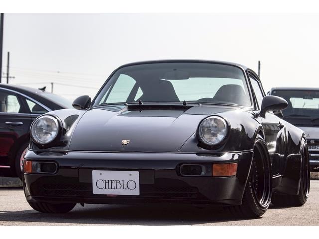 ９１１カレラ４　ターボルック／ワイドボディキット／車高調／エアコン／Ｂカメラ／ＭＯＭＯステアリング