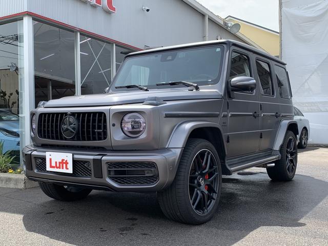 Ｇクラス Ｇ６３　マットグレーフルラッピング　ＡＭＧレザーエクスクルーシブパッケージ　２２インチＡＭＧクロススポークアルミホイール　ブラックパーツアクセント　ダイヤモンドステッチ　Ｂｕｒｍｅｓｔｅｒ