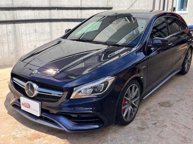 メルセデスＡＭＧ ＣＬＡクラス シューティングブレーク ＣＬＡ４５　４マチック　シューティングブレーク　オートクルーズコントロール　衝突軽減ブレーキ　Ｂカメ　ＵＳＢ　ナビＴＶ　パワーシート　アイドリングストップ　ＥＴＣ　ＨＤＤナビ　スマートキー