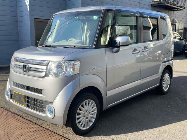 Ｎ−ＢＯＸ(ホンダ) Ｃ　４ＷＤ　ドライブレコーダー　ＥＴＣ　Ｂｌｕｅｔｏｏｔｈドア　スマートキー　アイドリングストップ　電動格納ミラー　シートヒーター　ベンチシート　ＣＶＴ　盗難防止システム　ＡＢＳ　ＥＳＣ　ＣＤ 中古車画像