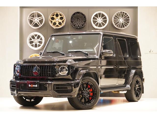 Ｇクラス Ｇ６３　マヌプロ　インテリアプラスＰＫＧ　ＢＲＡＢＵＳリップ　ブラックアウト　純正ナイトパッケージ化　リアモニター　デジタルミラー　夏タイヤ有　前後ドラレコ　レーダー