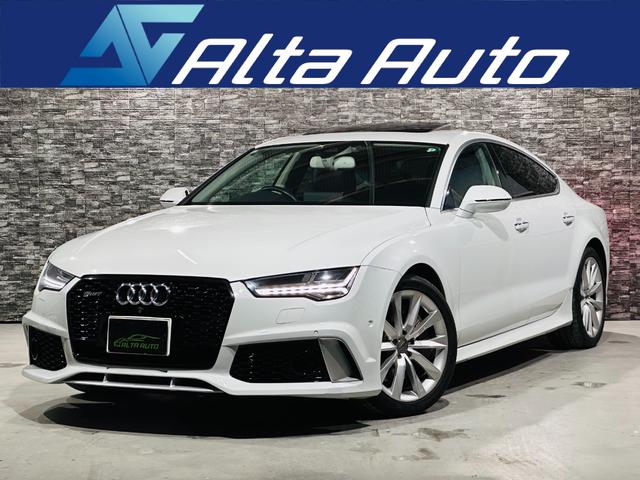 A7スポーツバック（アウディ）３．０ＴＦＳＩクワトロ　全国保証付／ＲＳ７仕様／サンルーフ／黒革／禁煙／レーダークルーズ／リアエアコン／全席シートヒーター／純正ナビ／フロントカメラ／バックカメラ／Ｂｌｕｅｔｏｏｔｈ／コーナーセンサー／ＢＳＭ／置くだけ充電／ 中古車画像