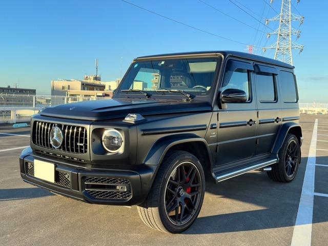 Ｇ６３　エディションマットブラック　ＡＭＧナイトパッケージ　２２インチホイール　ＡＭＧレザーエクスクルーシブＰＫＧカーボンインテリア　サンルーフ　クルーズコントロール　パーキングアシスト　パワーシート　シートヒーター　ＥＴＣ