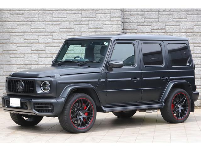 メルセデスＡＭＧ Ｇ６３　Ｇマヌファクトゥーアプログラム＋　ＡＭＧナイトＰＫＧ　マグノナイトブラック　ブラック＆グレーレザー　ＡＭＧ２２インチＡＷ　右ハンドル　ワンオーナー