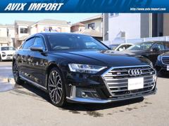 S8 ベースグレード コンフォートPKG パノラマSR 黒革 シートヒーター&ベンチレーター 4ゾーンAC エアクオリティPKG MMIナビ B&Oサウンド(23スピーカー)3Dビュー&HUD アシスタンスPKG レーザーライトPKG 赤キャリパー 純正21AW 中古車画像