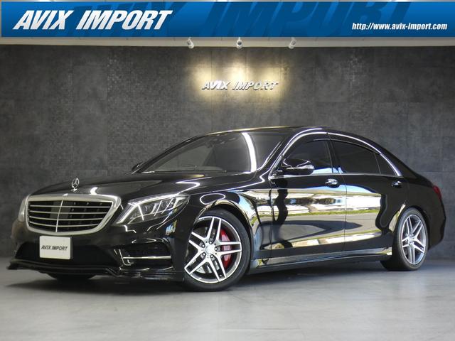 ＡＭＧライン　中期型　黒革　パノラマＳＲ　ディストロ ＲＳＰ　ＨＵＤ　ナビＴＶ　全周カメ　赤キャリパー　可変マフラー　１９ＡＷ