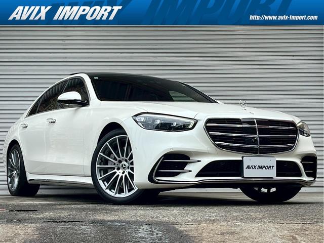 Ｓ５００　４マチック　ＡＭＧライン　レザーＥＸＣ－ＰＫＧ　パノラミックＲ　黒革　シートヒーター＆ベンチレーター　１２．８インチ有機ＥＬディスプレイ　Ｂｕｒｍｅｓｔｅｒ３Ｄサウンド　全周カメラ＆ＰＴＳ　ＨＵＤ＆レーダーセーフティＰＫＧ　純正２０ＡＷ　禁煙