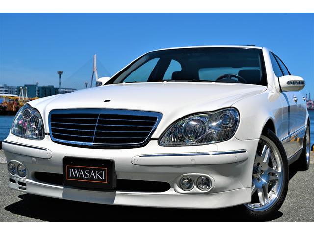 Ｓ６００ロング　ＢＲＡＢＵＳツインターボＴ１２コンプリート法人禁煙屋根保管Ｖ１２ベース本物ＢＲＡＢＵＳコンプリート５６０馬力チェスナットウッド＆コンビステアＨＤＤナビ地デジＢカメラ(1枚目)