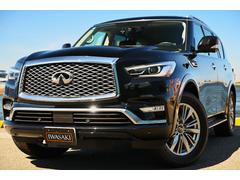 インフィニティ　ＱＸ８０　ベースグレード　新車並行法人禁煙屋根保管走行２．１万ＫｍＵＳインフィニティＱＸ８０左ハンドルブラック＆ブラックフルレザーダイヤモンドステッチ入りＢＯＳＥサウンドシステム８人乗り