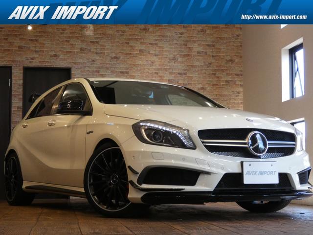 メルセデス・ベンツ Ａクラス Ａ４５　ＡＭＧ　４マチック　エディションＩＩ　限定車　エディションＩＩ専用エアロ　１オーナー禁煙　レーダーセーフティ　ＡＭＧパフォーマンススポーツシート　ＡＭＧパフォーマンスステアリング　黒革　ナビＴＶ　Ｂカメ　ＰＴＳ　ＡＣＣ　キセノン　１９ＡＷ