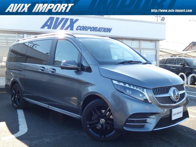 Ｖクラス(メルセデス・ベンツ) Ｖ２２０ｄアバンギャルドロングＡＭＧラインパッケージ　後期型　９速ＡＴ　ＲＳＰ　パノラマＳＲ　黒革　後席フルフラットシート　インナーブラックＬＥＤライト　ＭＢＵＸナビ地デジ３６０°カメラ　ブルメスターサウンド　１９ＡＷ　禁煙　新車保証 中古車画像