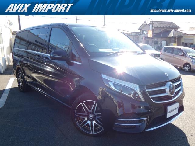 Ｖクラス(メルセデス・ベンツ) Ｖ２２０ｄ　スポーツ　ロング　レーダーセーフティＰＫＧ　パノラマＳＲ　黒革　後席フルフラットシート　リアエアコン　ＬＥＤヘッドライト　純正ＨＤＤナビ地デジ３６０°カメラ　ｂｕｒｍｅｓｔｅｒサウンド　ＡＭＧ１９ＡＷ　禁煙　正規Ｄ車 中古車画像