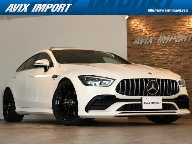 メルセデスＡＭＧ ＧＴ ４ドアクーペ ４３　４マチック＋　ライドコントロール＋パッケージ　（ＥＸＣ－ＰＫＧ）　ガラスＳＲ　黒革　シートヒーター＆ベンチレーター　純正ＨＤＤナビ地デジ　Ｂｕｒｍｅｓｔｅｒサウンド　全周カメラ＆ＰＴＳ　ＨＵＤ＆ＲＳＰ　専用エアサス＆２０インチＡＷ（黒塗装）