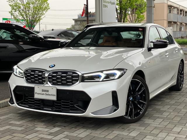 ３シリーズ Ｍ３４０ｉ　ｘＤｒｉｖｅ　ワンオーナー　弊社デモカー　禁煙車　コニャックレザー　１９インチアルミホイール　ドライビングアシストレーンチェンジウォーニング　ヘッドアップディスプレイ　アクティブクルーズコントロール　フルセグＴＶ（1枚目）