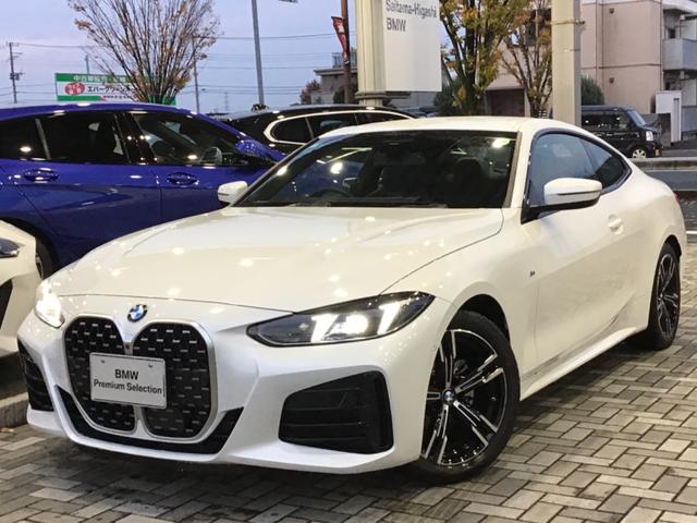 4シリーズクーペ（BMW）４２０ｉクーペ　Ｍスポーツ　レンタアップ　アクティブクルーズコントロール　ヘッドアップディスプレイ　全周囲カメラ　黒革　コンフォートアクセス　アンビエントライト　アップルカープレイ　ワイヤレス充電　ＬＥＤヘッドライト　ＥＴＣ 中古車画像