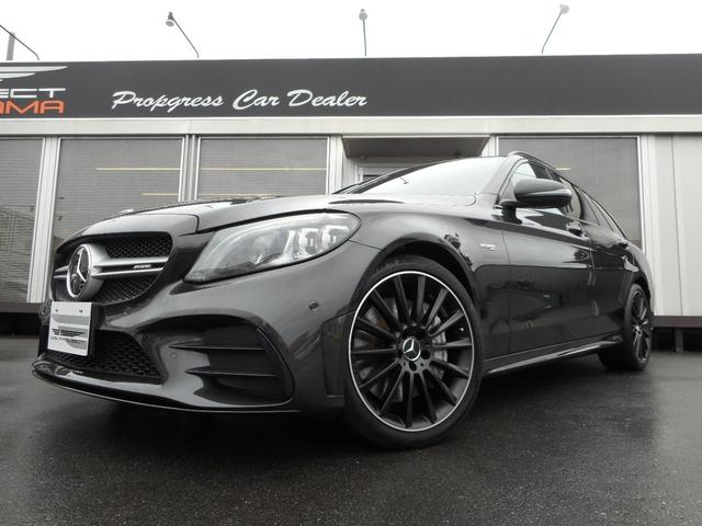 メルセデスＡＭＧ Ｃクラスステーションワゴン Ｃ４３　４マチック　ステーションワゴン　Ｃ４３　４マチック　ステーションワゴン（５名）　１オーナー　パノラミックスライディングルーフ　ヘッドアップディスプレイ　ブルメスターサウンド　ブラウンレザー