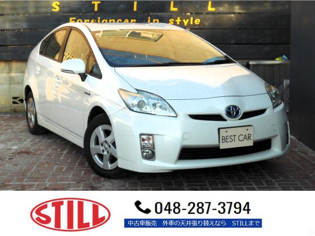 プリウス(トヨタ) S 純正ナビ/TV/ETC/ガイド付きバックモニター/キーレス/スペアキーレス/各取説/販売保証書/メンテナンスノート/走行62,955KM 中古車画像