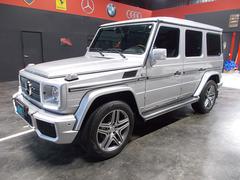 Gクラス G320L G320L 4WD ディーラー整備車両 左ハンドル G63仕様バンパー AMG20インチアルミ 後期仕様 キセノンヘッドライト 黒革シート SDナビ バックカメラ DVD再生 ブルートゥース ドラレコ 中古車画像