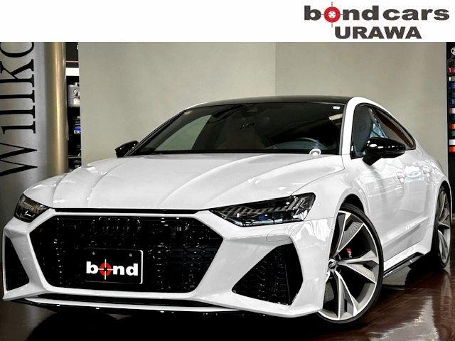 RS7スポーツバック（アウディ）ベースグレード　左ハンドル・２２インチアルミ・パノラマサンルーフ・Ｂｎａｇ＆Ｏｌｆｓｅｎ・ブラックスタイリングパッケージ・コニャックブラウンレザー・マトリクスＬＥＤヘッドライト・バーチャルコックピット 中古車画像