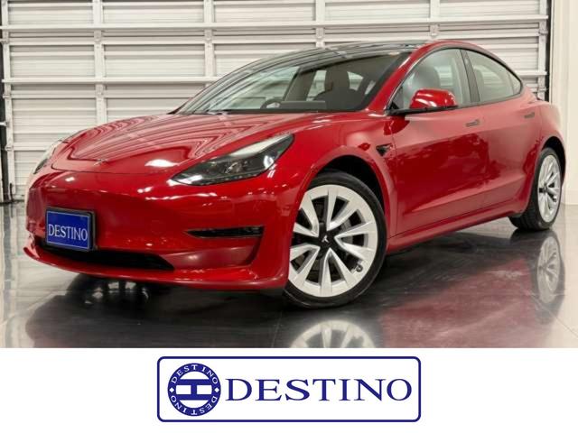 モデル３(テスラ) ロングレンジ　ＡＷＤ　２０２２年式／ＡＭＤ　Ｒｙｚｅｎ／ウルトラレッド／ＡＷＤ／ガラスルーフ／ブラックレザー／シートヒーター／パワーシート 中古車画像