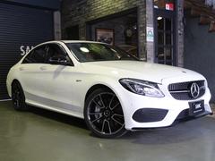 メルセデスＡＭＧ　Ｃクラス　Ｃ４３　４マチック　禁煙車　本革レッドスポーツシートランバーサポート