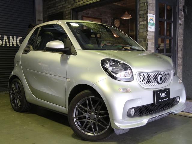 スマート スマートフォーツーカブリオ ＢＲＡＢＵＳ　スポーツ　禁煙車　バックミラー内蔵バックカメラ
