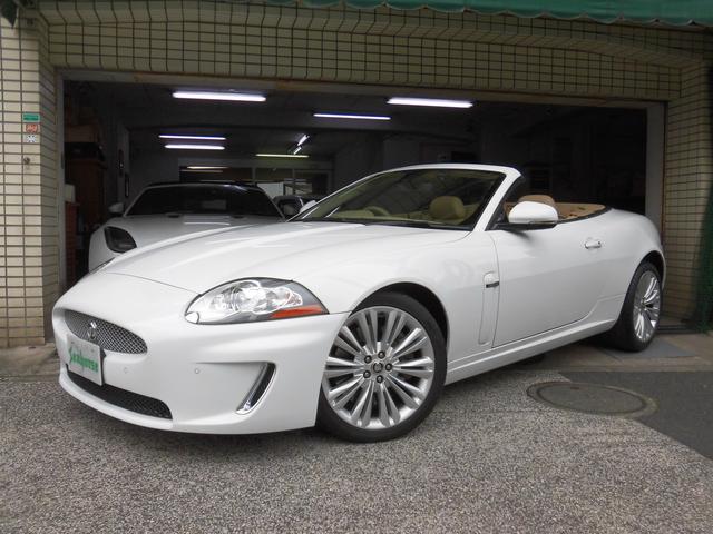 ジャガー ＸＫ ＸＫポートフォリオコンバーチブル　５．０Ｖ８ＮＡエンジン　２０１１ｙモデル　赤茶幌