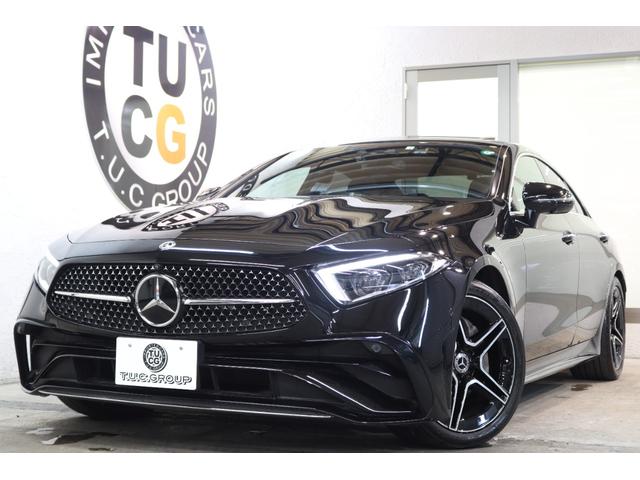 ＣＬＳ２２０ｄ　スポーツ　ＥＸＣ／ＲＳＰ　後期型　黒／赤本革　ＳＲ　ＨＵＤ　純正ナビＴＶ　スマホ連携　ブルメスター　３６０カメラ　ＰＴＳ　ＡＭＧエアロ／１９ＡＷ　ＬＥＤヘッドライト　ダイナミックＳ　エアサス　９ＡＴ　２年保証付