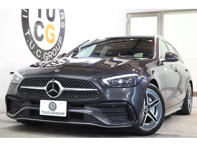 Ｃ２００ステーションワゴンアバンギャルドＡＭＧライン　レザーＥＸＣ＆ベーシック＆ＲＳＰ　ＩＳＧ搭載　Ｐスタ　黒本革　パノＳＲ　ＨＵＤ　ＭＢＵＸ／ＡＲナビ　スマホ連携　３６０カメラ　ＰＴＳ　　自動Ｒゲート　ＡＭＧエアロ＆１８ＡＷ　デジタルＨ／Ｌ　２年保証付