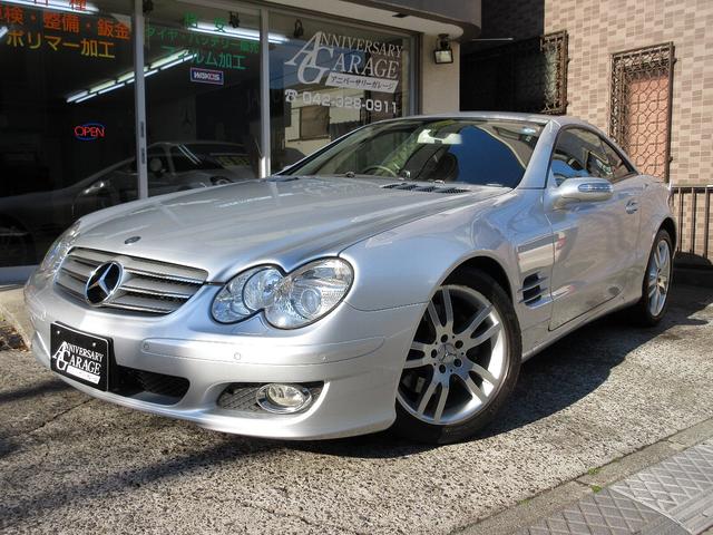 ＳＬ３５０　整備記録簿・黒革Ｐシート（ヒーター・メモリー）・社外ＨＤＤナビ・地デジ・バックカメラ・Ｆ＆Ｒパークセンサー・パドルシフト・キセノンライト・ＥＴＣ・クルーズコントロール