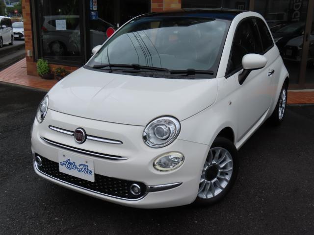 ５００(フィアット) スカッコ　２００台限定　Ｇルーフ　ｂｅａｔｓプレミアムサウンド　禁煙車　障害物センサー　横滑り防止装置　盗難防止装置　ドライブレコーダー　ＥＴＣ　キーレス 中古車画像