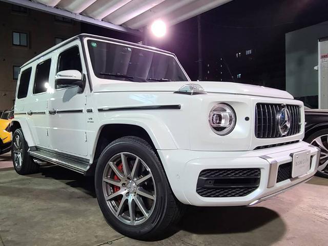 メルセデスＡＭＧ Ｇクラス Ｇ６３　ＡＭＧレザーエクスクルーシブパッケージ　右Ｈ　正規ディーラー車　１オーナ　禁煙　新車保証付　セミアリニンナッパーレザー　ガラススライディングルーフ　純正ナビ　地デジ　３６０°カメラ　純正デジタルインナーミラー　シートヒーター　エアシート