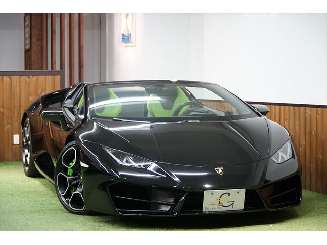 ＬＰ５８０－２　ウラカンＲＷＤスパイダー　インテリアスポルテーボアルカンターラ　ブランディングパッケージ　純正フロントリフティング　純正ＯＰ２０ＡＷ　シートヒーター　マルチファンクションスウェードステア　ディーラー車