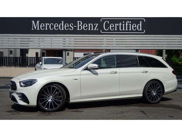 メルセデスＡＭＧ Ｅ５３　４マチック＋　ステーションワゴン　エクスクルーシブパッケ－ジ・パノラミックスライディングルーフ・ダイヤモンドホワイト・法人ワンオ－ナ－・認定中古車・２年保証付き