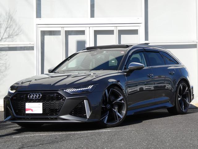 アウディ ＲＳ６アバント ベースグレード　ＲＳスポーツサス　ＲＳスポーツエキゾースト　ＡＷ２２　スピードリミッター３０５ｋｍ／ｈ　セラミックブレーキ　デコパネカーボン　サンルーフ　プライバシーガラス