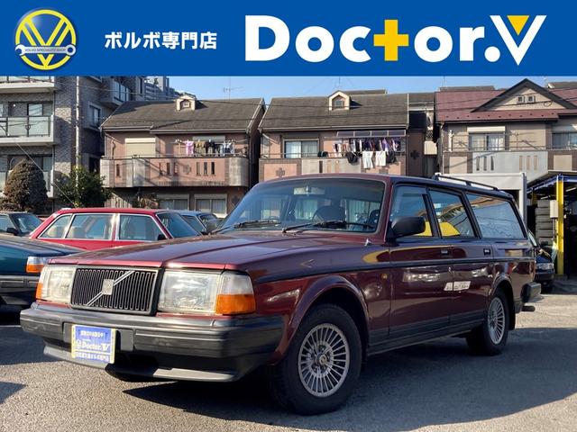 ２４０ワゴン ２４０ＧＬワゴン　当店買取　純正コロナホイール　ブラック本革シート　社外ＣＤデッキ　ルーフレール　シートヒーター　トノカバー　保証付