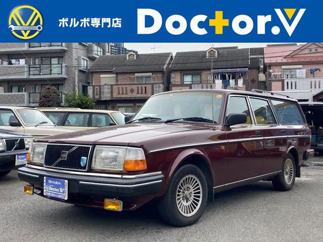 ２４０ワゴン ２４０ＧＬＥワゴン　当店買取　最終型　ブラック本革　社外ＣＤデッキ　メッキモール　フォグランプ　純正コロナＡＷ　シートヒーター　ルーフレール　ＥＴＣ　エアバック　保証付