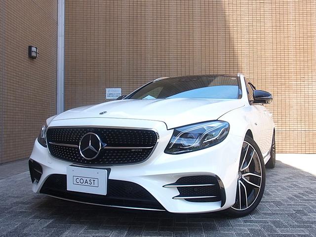 Ｅ５３　４マチック＋　ステーションワゴン　Ｅ５３　４マチック＋　ステーションワゴン　エクスクルーシブＰＫＧ　ＩＳＧ搭載車　パノラミックＳＲ　黒革　ベンチレーション　Ｓヒーター　ブルメスターサウンド　ＨＵＤ　全方位カメラ　ＡＣＣ　ＢＳＡ　ＬＫＡ