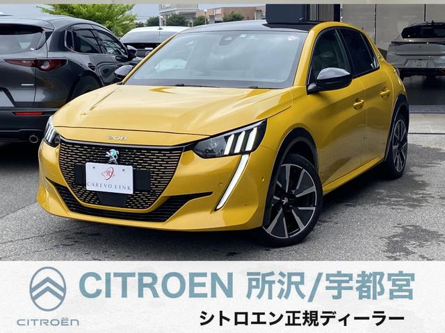 プジョー ｅ－２０８ ＧＴライン　アンビエントライト　ＬＥＤヘッドライト　グラスルーフ　ＡｐｐｌｅＣａｒｐｌａｙ　ドライブレコーダー　ガラスルーフ　アダプティブクルーズコントロール