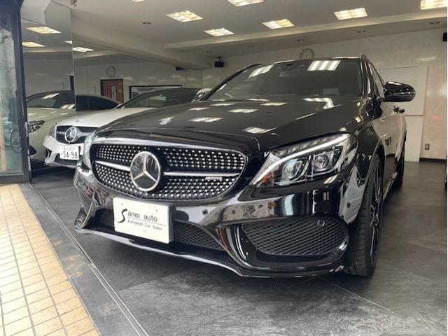 メルセデスＡＭＧ Ｃクラスステーションワゴン Ｃ４３　４マチック　ステーションワゴン　車検令和８年３月２０日／新車保証書・取説・整備記録簿・スペアーキー／全ディーラー点検整備／ＡＭＧ１９ＡＷ／パノラマサンルーフ／レーダーセーフティ／４ＷＤ