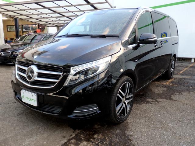 Ｖクラス(メルセデス・ベンツ) 　純正１８ＡＷ　ブラックレザー　ＨＤＤナビ　フルセグＴＶ　１２．８インチフリップダウンモニター　ブルメスターサウンド　３６０°カメラ　ＥＴＣ　ＬＥＤヘッドライト　シートヒーター　メモリーパワーシート 中古車画像