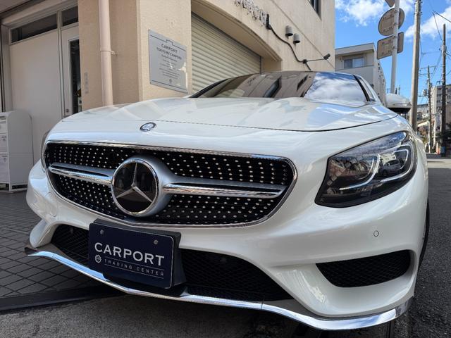 Ｓ５５０　クーペ　ＡＭＧライン　スワロフスキーＰＫＧ　茶革　右ハンドル