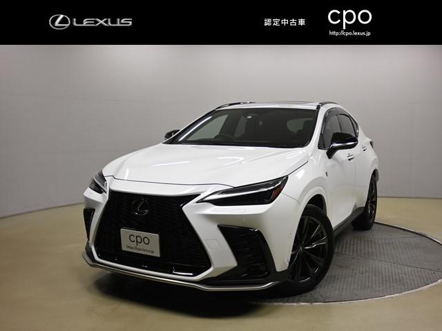 ＮＸ３５０ｈ　Ｆスポーツ　ＡＷＤ　レクサス認定中古車（ＣＰＯ）ＡＤＶＡＮＣＥＤ　ＰＡＲＫ＋パノラミックビューモニター　後席電動格納シート＋リアシートヒーター付　ルーフレール　デジタルインナーミラー　デジタルキー　ムーンルーフ