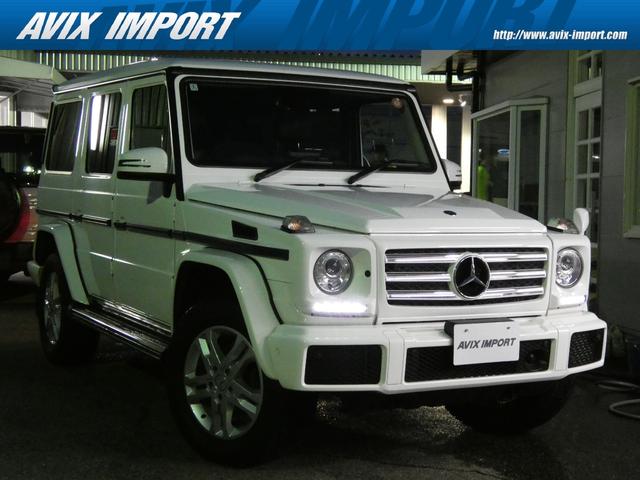 Gクラス G350d 後期最終型 ラグジュアリーPKG SR 茶革 ディストロニックプラス 後期HDDナビ 地デジ Bカメラ アップルカープレイ対応 ハーマンカードン 純正18AW 禁煙 正規D車(1枚目)